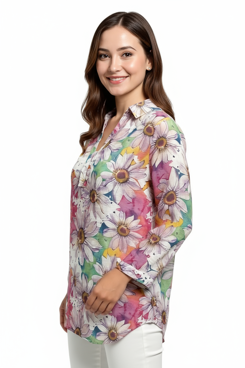 Rainbow Garden Blouse