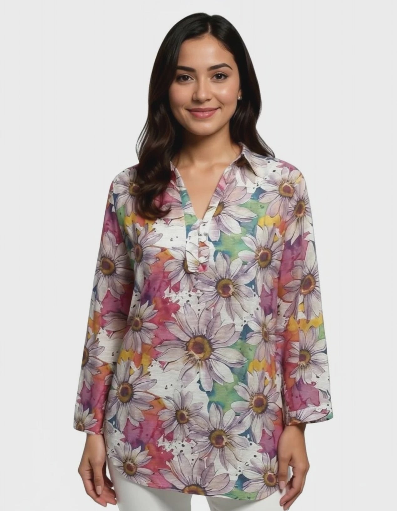 Rainbow Garden Blouse